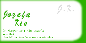 jozefa kis business card